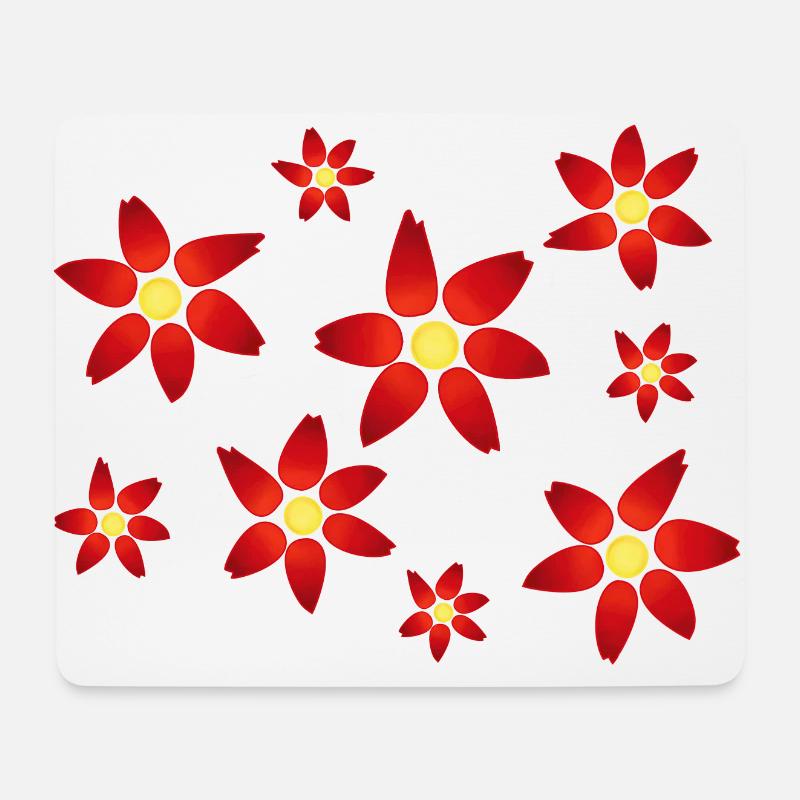 Blumen, Blüten - Mousepad (Querformat) - Weiß