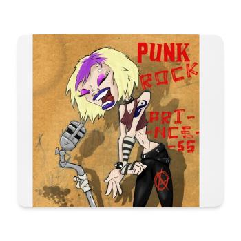 Punkrock Prinzessin - Mousepad (Querformat) - Weiß - Vorne
