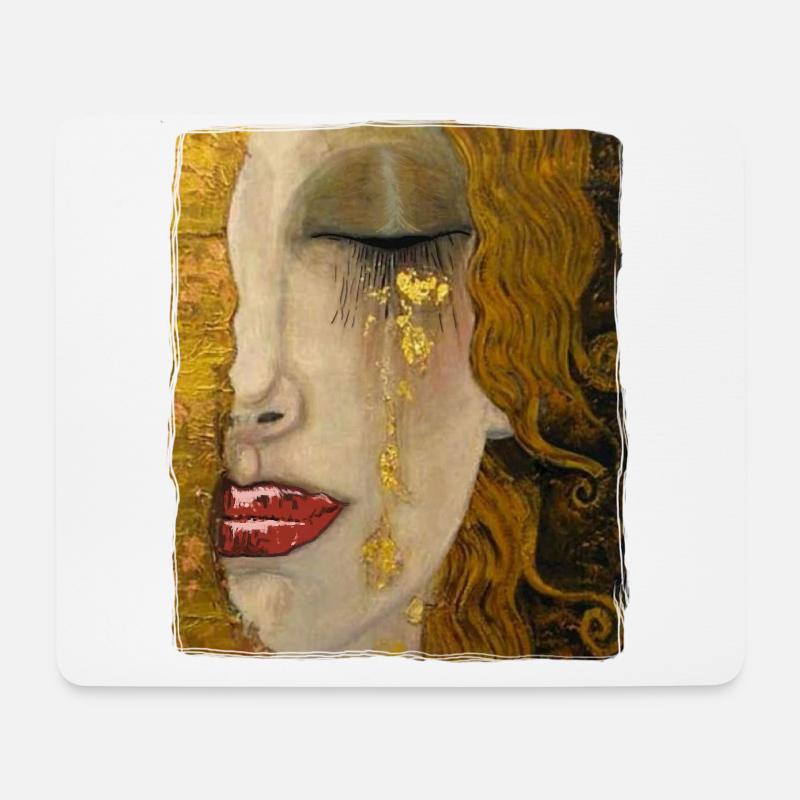 Gustav klimt - Mouse Pad (horizontal) - white