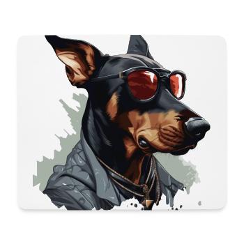 Urban Protector | Doberman Graffiti - Mouse Pad (horizontal) - white - Front