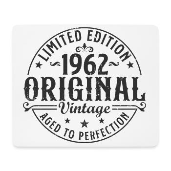 Vintage 1962 Jahrgang geboren Geburtstag Retro - Mousepad (Querformat) - Weiß - Vorne