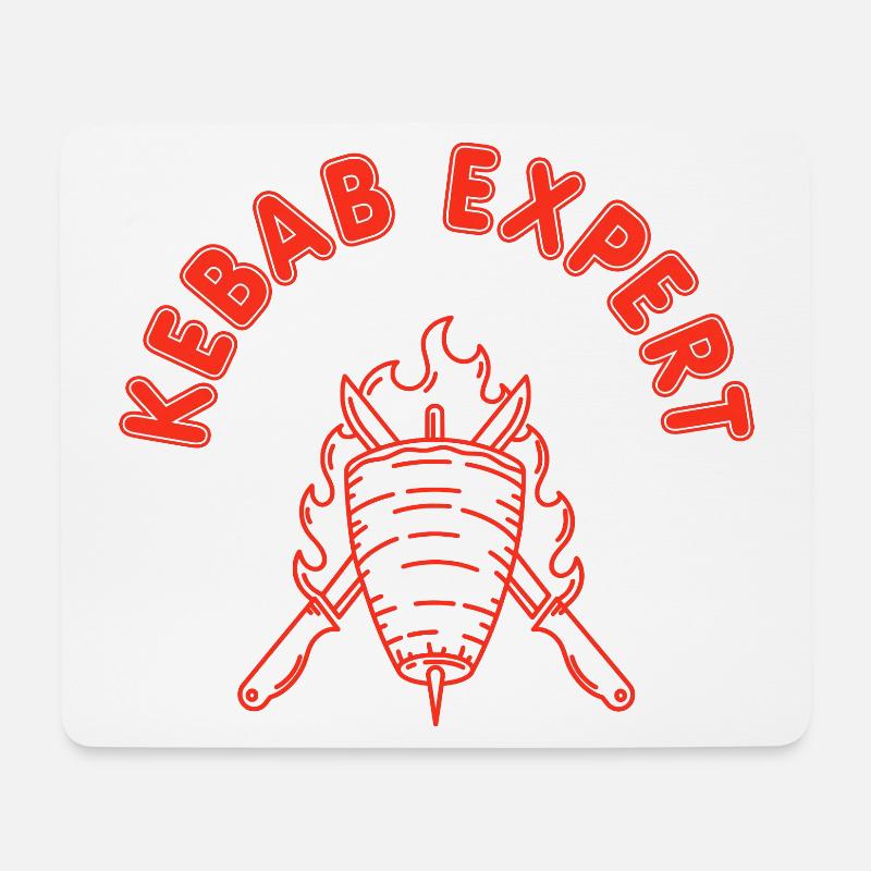 Kebab Expert Kebab Grill - Mousepad (Querformat) - Weiß