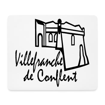 villefranche de conflent,pyrènèes orientales - Mousepad (Querformat) - Weiß - Vorne