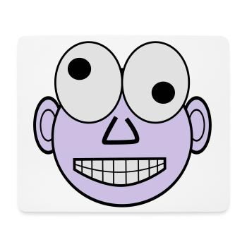Funny face - Mouse Pad (horizontal) - white - Front