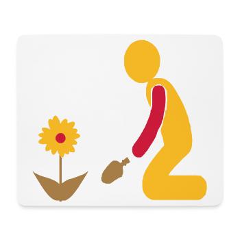 Garten - Mousepad (Querformat) - Weiß - Vorne