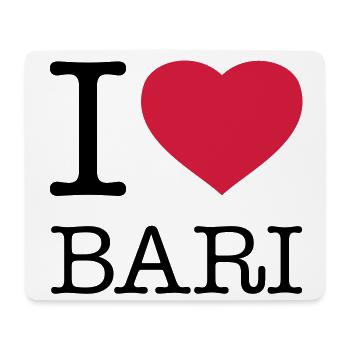 I LOVE BARI Italy Italien - Mousepad (Querformat) - Weiß - Vorne