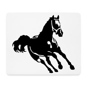 Pferd - Mouse Pad (horizontal) - white - Front