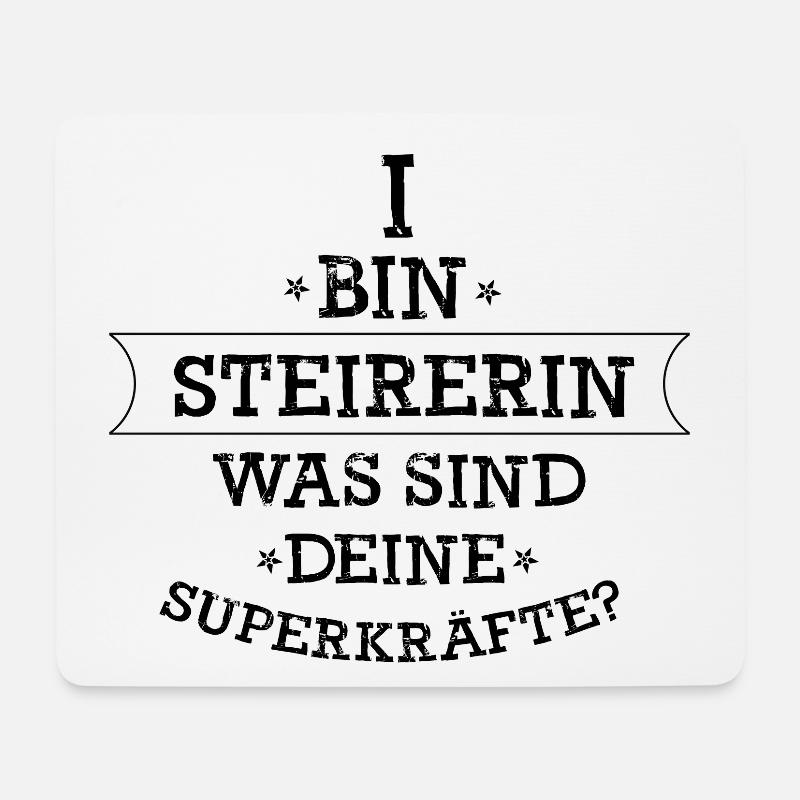 Steiermark - Mousepad (Querformat) - Weiß