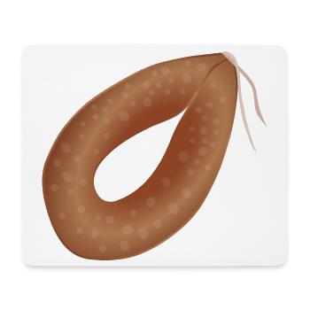 Ringwurst - Mousepad (Querformat) - Weiß - Vorne