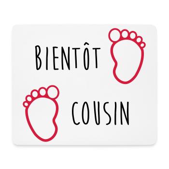 Onkel / Tante / Vetter / Cousin / Kusine - Mousepad (Querformat) - Weiß - Vorne