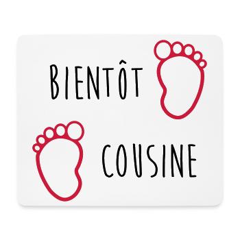 Onkel / Tante / Vetter / Cousin / Kusine - Mousepad (Querformat) - Weiß - Vorne