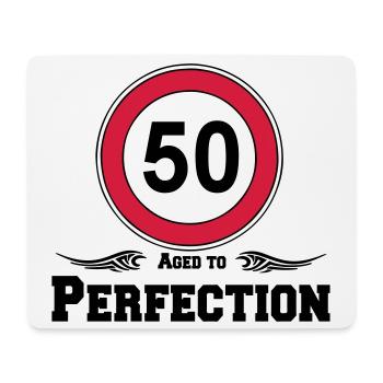 50.Geburtstag , 50 Aged to Perfection ..(25) - Mousepad (Querformat) - Weiß - Vorne