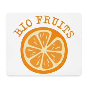 Organic Fruit Orange Orange Symbol Logo Graphic - Mouse Pad (horizontal) - white - Front