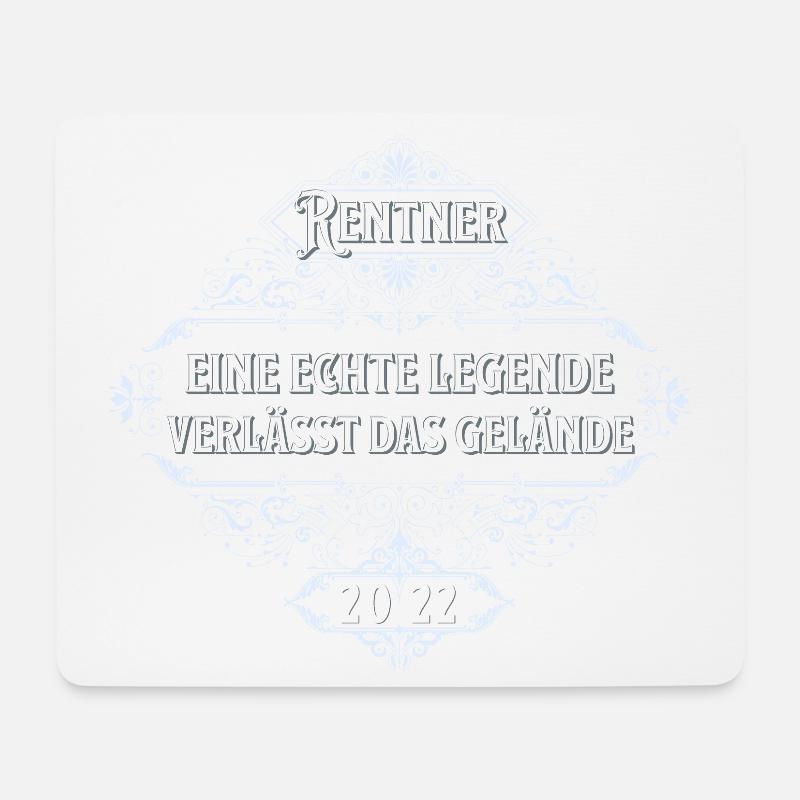 Rentner 22 Eine echte Legende verlässt das Gelände - Mousepad (Querformat) - Weiß