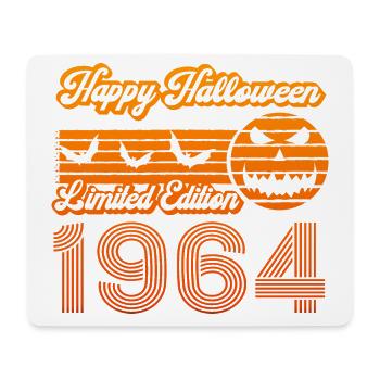 Halloween Pumpkin Birthday Year of Construction 1964 Vintage - Mouse Pad (horizontal) - white - Front