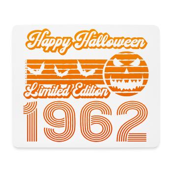 Halloween Citrouille Anniversaire Année de Construction 1962 Millésime - Tapis de souris (format paysage) - blanc - Devant