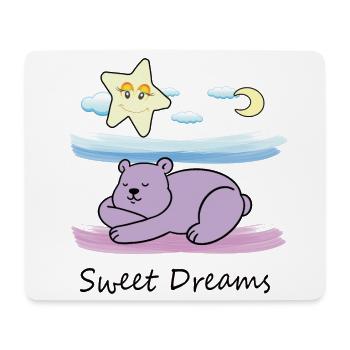 Ours en peluche mignon - Tapis de souris (format paysage) - blanc - Devant