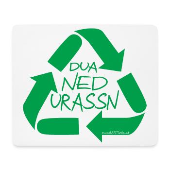 dua ned urassn-don't be wasteful, dialect - Mouse Pad (horizontal) - white - Front