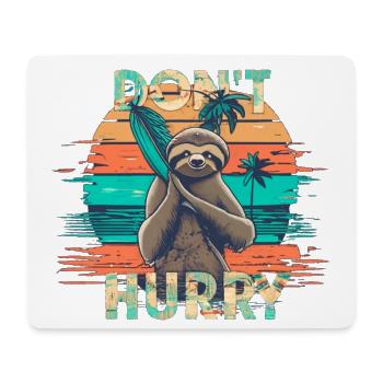 Faultier - Mousepad (Querformat) - Weiß - Vorne