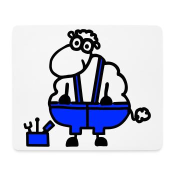 Handwerkerschaf, Held der Arbeit - Mousepad (Querformat) - Weiß - Vorne