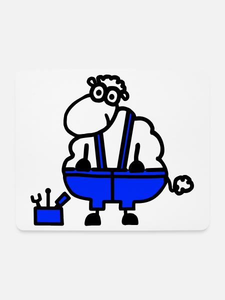 Handwerkerschaf, Held der Arbeit - Mousepad (Querformat) - Weiß