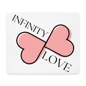 Kreuziges Pink Hearts Logo - Mousepad (Querformat) - Weiß - Vorne