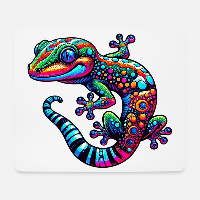 Gecko - Mousepad (Querformat) - Weiß