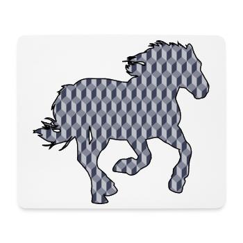 HORSE. COLT. MARE. ANIMAL. ANIMALS. NATURE. - Mouse Pad (horizontal) - white - Front