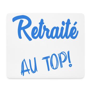 RETRAITE. RETRAITE. RETRAITEE. SENIOR. MAMIE. PAPY - Tapis de souris (format paysage) - blanc - Devant
