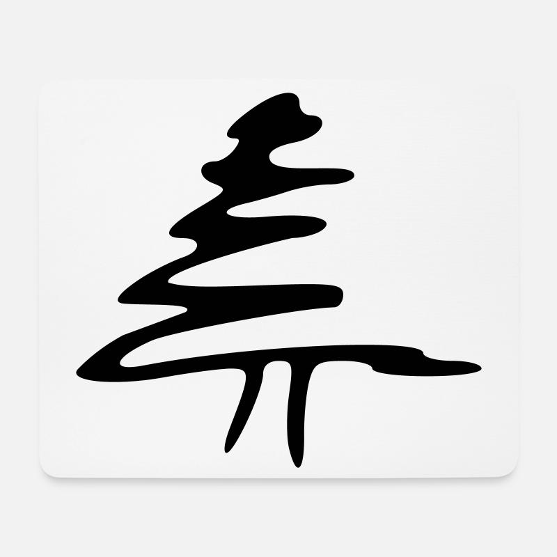 Arbre - Tapis de souris (format paysage) - blanc