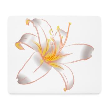WEISSE LILIELilienzauber Weiße Lilie - Mousepad (Querformat) - Weiß - Vorne