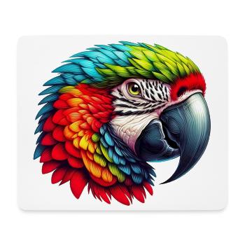 Parrot - Mouse Pad (horizontal) - white - Front