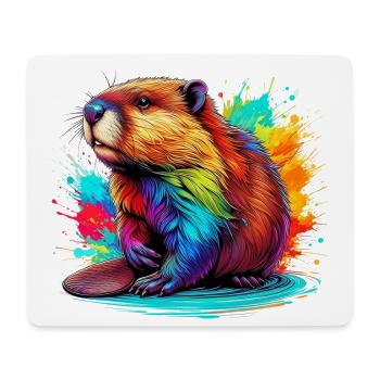 Bieber - Mousepad (Querformat) - Weiß - Vorne