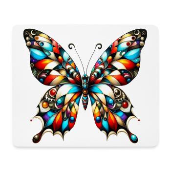 Butterfly - Mouse Pad (horizontal) - white - Front