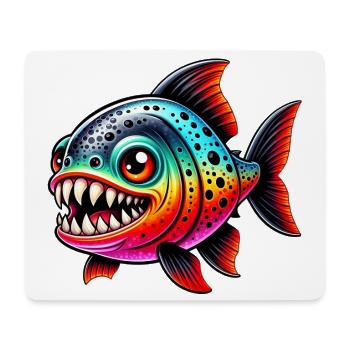 Piranha - Mouse Pad (horizontal) - white - Front