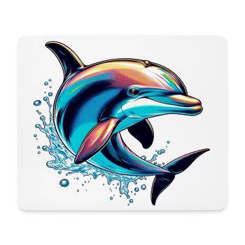 Delfin - Mousepad (Querformat) - Weiß - Vorne