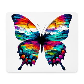 Schmetterling - Mousepad (Querformat) - Weiß - Vorne