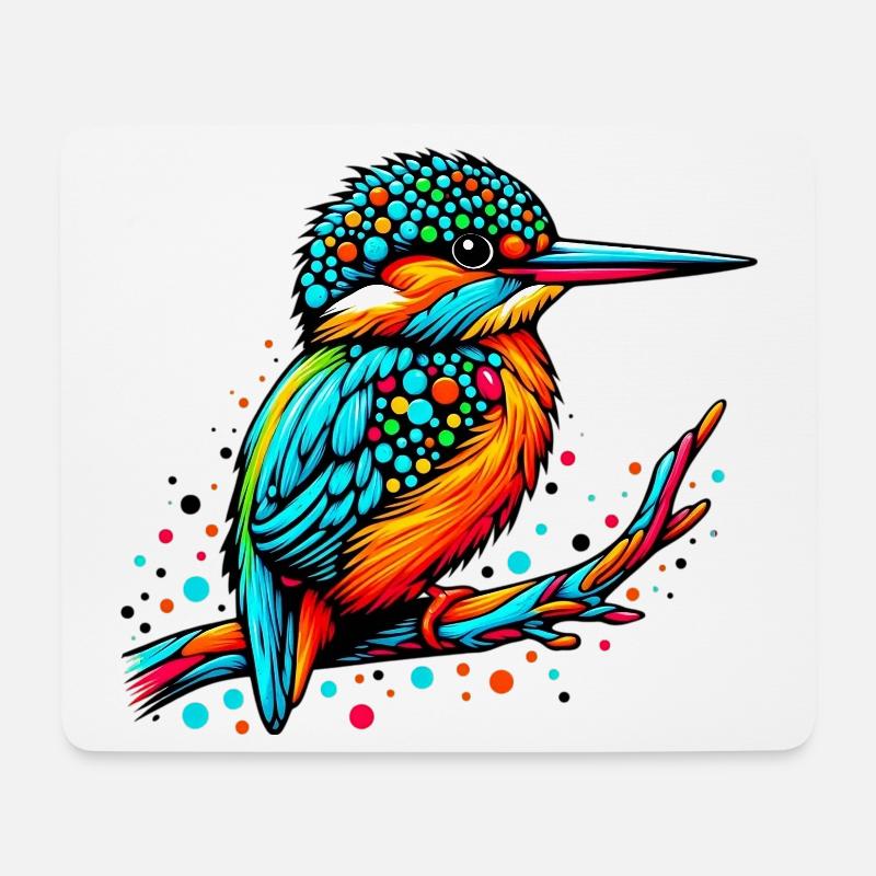 Kingfisher - Mouse Pad (horizontal) - white