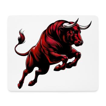 Bull - Mouse Pad (horizontal) - white - Front