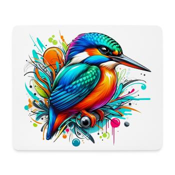 Kingfisher - Mouse Pad (horizontal) - white - Front