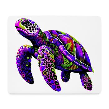 Turtle - Mouse Pad (horizontal) - white - Front