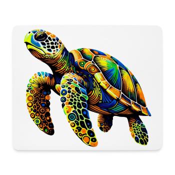 Turtle - Mouse Pad (horizontal) - white - Front