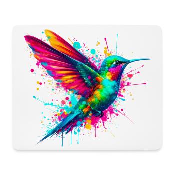 Colibri - Tapis de souris (format paysage) - blanc - Devant