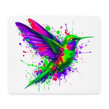 Colibri - Tapis de souris (format paysage) - blanc - Devant