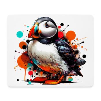 Puffin - Mouse Pad (horizontal) - white - Front