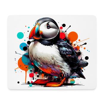 Puffin - Mouse Pad (horizontal) - white - Front