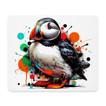 Puffin - Mouse Pad (horizontal) - white - Front
