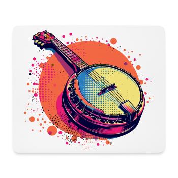 Banjo Comic Look - Mouse Pad (horizontal) - white - Front