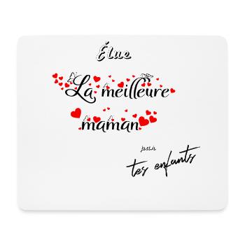 Élue la meilleure maman par tes enfants (v02) - Tapis de souris (format paysage) - blanc - Devant