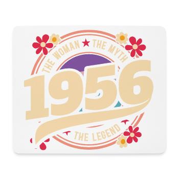 1956 Légende 70 Ans Anniversaire Femme - Tapis de souris (format paysage) - blanc - Devant